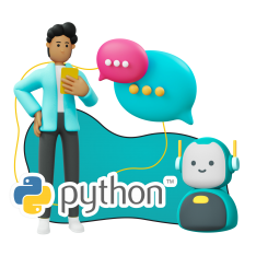 Умный чат-бот на Python - КИБЕРшкола программирования для детей, компьютерные курсы для школьников, начинающих и подростков - KIBERone г. Бийск