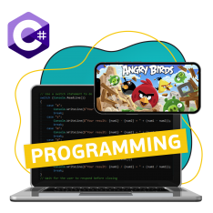 Программирование на C#. Удивительный мир 2D-игр - КИБЕРшкола программирования для детей, компьютерные курсы для школьников, начинающих и подростков - KIBERone г. Бийск